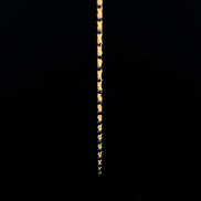 Cadena mostacilla negra 45cm