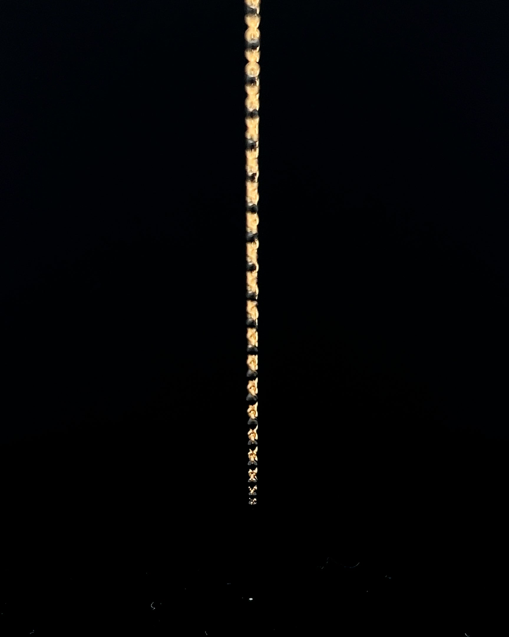 Cadena mostacilla negra 45cm