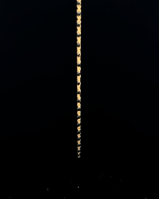 Cadena mostacilla negra 45cm