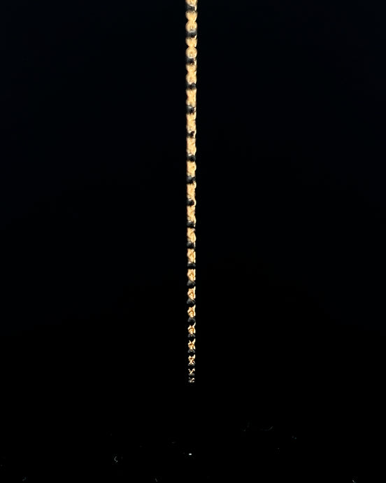 Cadena mostacilla negra 45cm