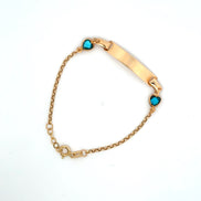 Esclava aro seguido blue love