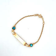 Esclava aro seguido blue love