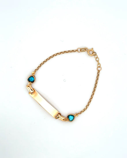Esclava aro seguido blue love