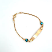 Esclava aro seguido blue love