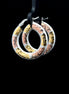 Argollas fancy 3 tonos