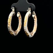 Argollas fancy 3 tonos