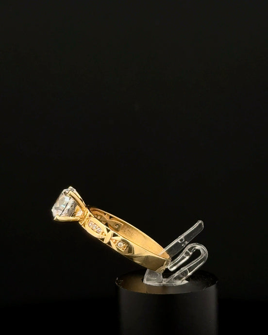 Anillo solitario 7 3/4