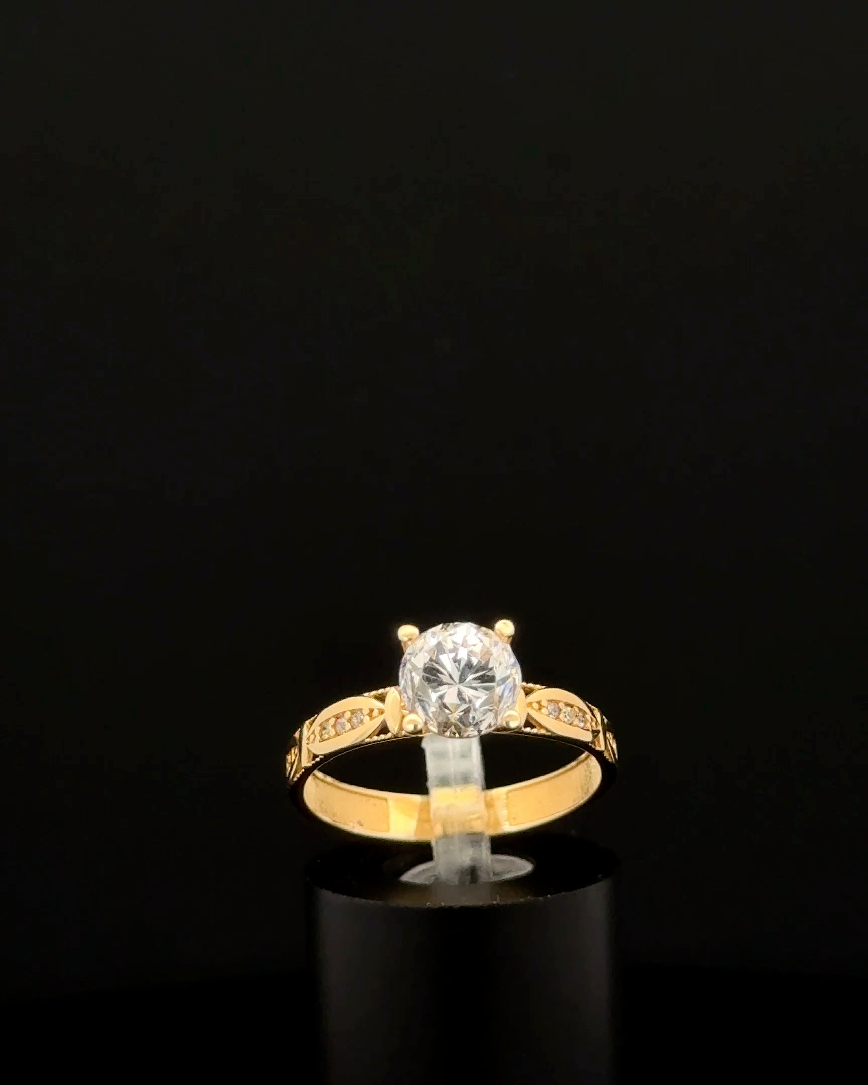 Anillo solitario 7 3/4