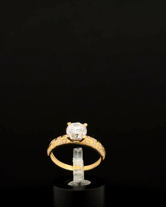 Anillo solitario 7 3/4