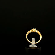 Anillo solitario verde 5