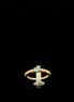 Anillo solitario verde 5
