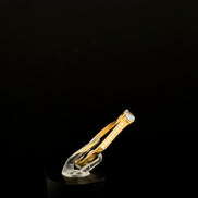 Anillo solitario azul 7 1/2