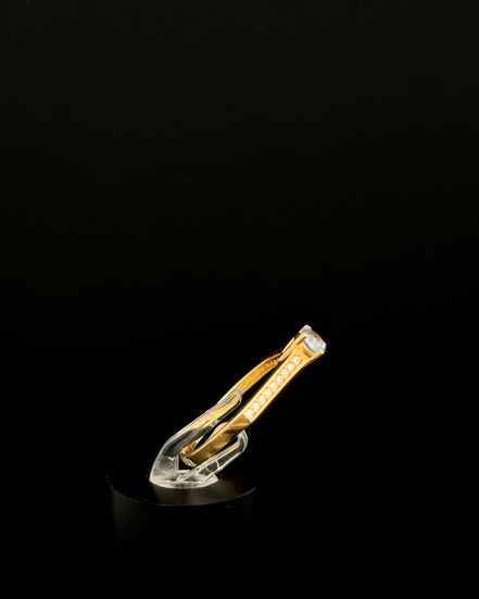 Anillo solitario azul 7 1/2