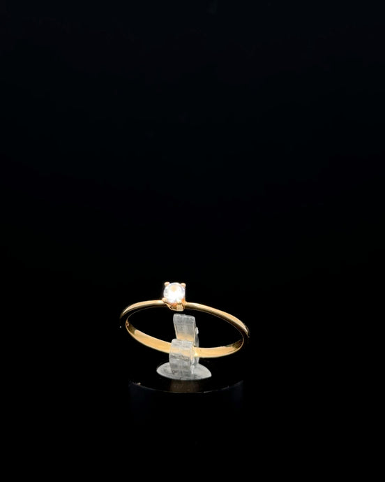 Anillo solitario 7 1/2