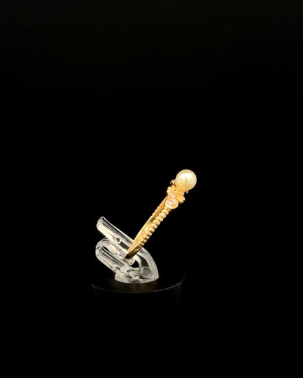 Anillo solitario perla 6 1/2