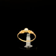 Anillo solitario perla 6 1/2