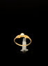 Anillo solitario perla 6 1/2