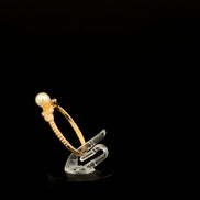 Anillo solitario perla 6 1/2