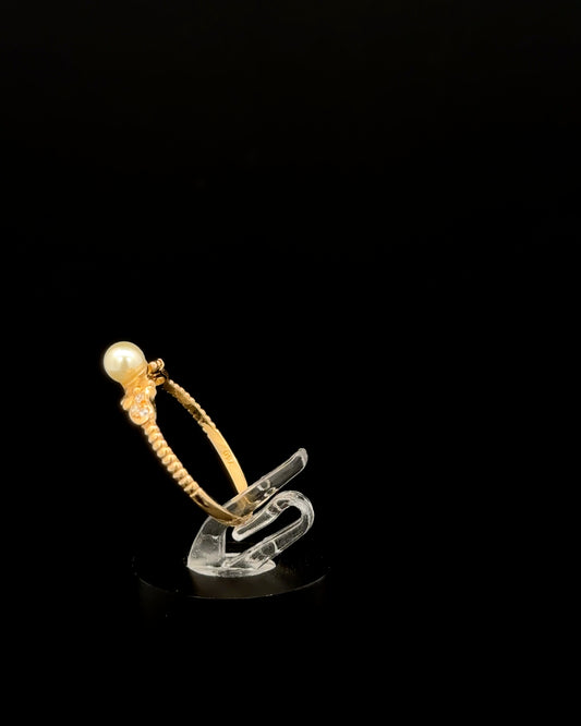 Anillo solitario perla 6 1/2