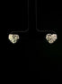 Zarcillos Corazón Nugget Plata 925
