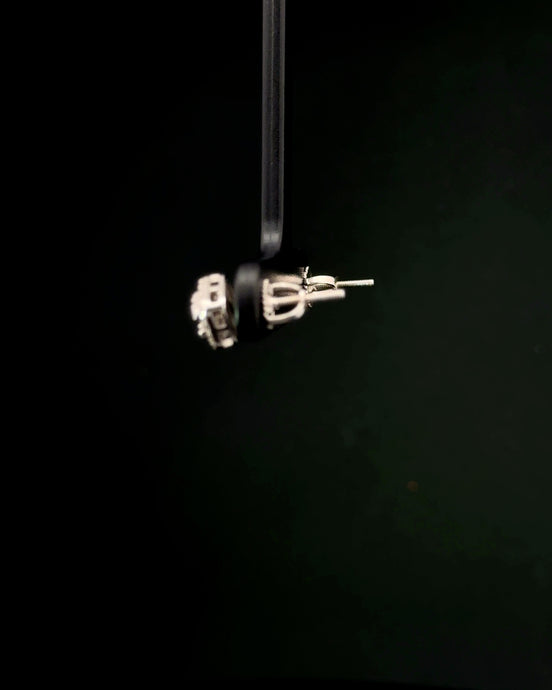 Zarcillos square cut plata 925