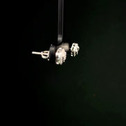Zarcillos square cut plata 925