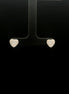 Zarcillos corazón brillante plata 925