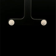Zarcillos Círculo Brillante plata 925