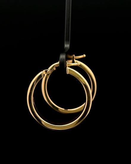 Argollas planas lisas