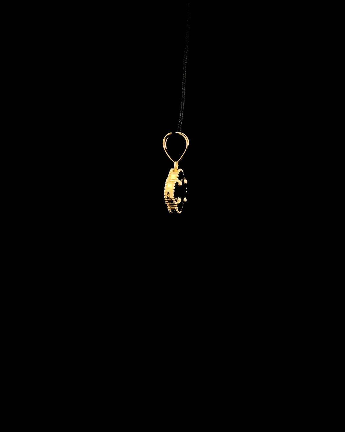 Dije clover negro small