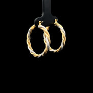 Argollas entochadas dos tonos